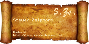 Steuer Zsigmond névjegykártya